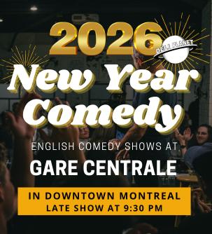 Thumbnail for the Late Montreal New Year Comedy Show, 9:30 p.m. NYE stand up event at Comedyville in downtown Montreal.