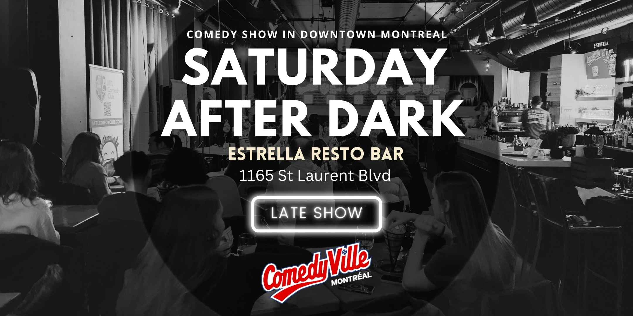 Comedy After Dark, late-night stand-up comedy show in downtown Montreal at Comedyville.
