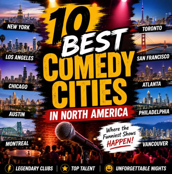 Best comedy cities in North America for live stand-up comedy