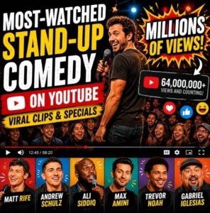 Most-watched stand-up comedy on YouTube with viral clips and specials