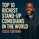 Kevin Hart look-alike representing the richest stand-up comedians in 2025