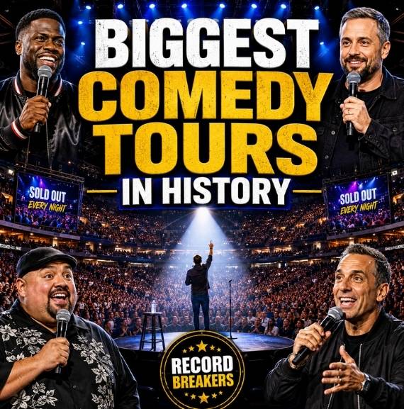 Biggest stand-up comedy tours in history with record-breaking arena comedians