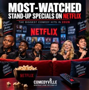Most-watched stand-up specials on Netflix in 2026