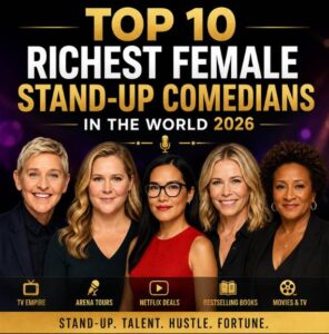 Top 10 richest female stand-up comedians in the world in 2026