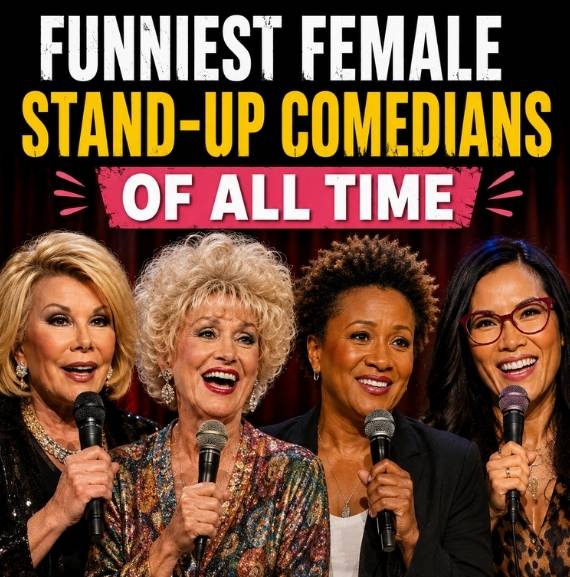 Funniest female stand-up comedians of all time featuring Joan Rivers, Phyllis Diller, Wanda Sykes and Ali Wong