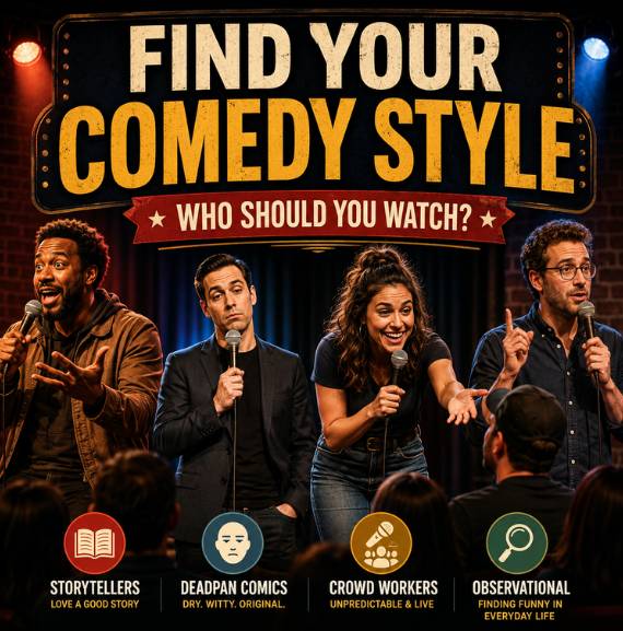 Best stand-up comedians for different comedy styles