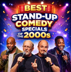 Best stand up comedy specials of the 2000s featuring look-alikes of Dave Chappelle, George Carlin, Louis C.K., and Chris Rock on stage