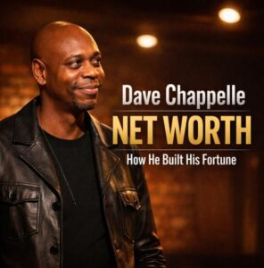 Dave Chappelle net worth 2026 comedian on stage representing earnings from stand up comedy and Netflix specials