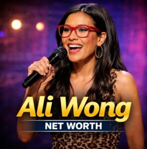 Ali Wong net worth stand-up comedian performing on stage