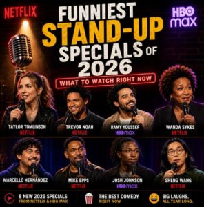 Funniest stand-up specials 2026 — best comedy specials streaming now