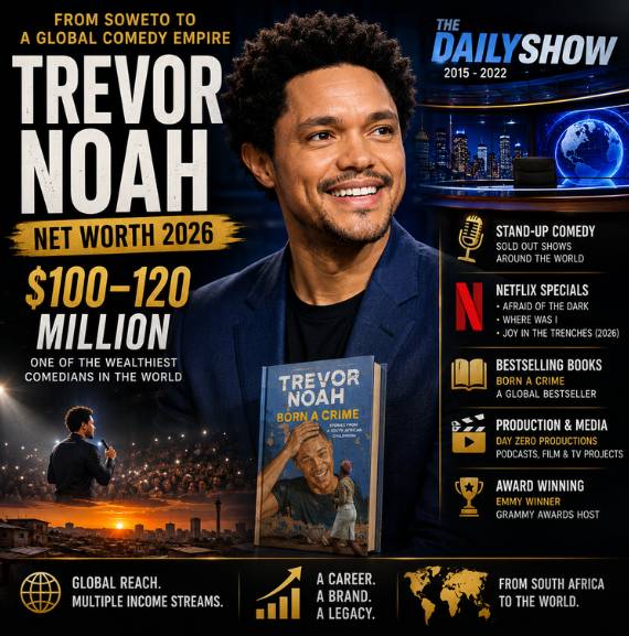 Trevor Noah net worth 2026 comedy empire and fortune breakdown