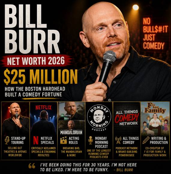 Bill Burr net worth 2026 comedy fortune breakdown